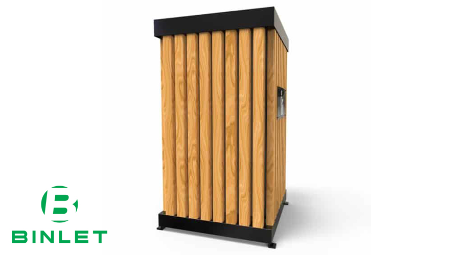 Thùng rác gỗ công cộng có khả năng chống mài mòn và oxy hóa mạnh