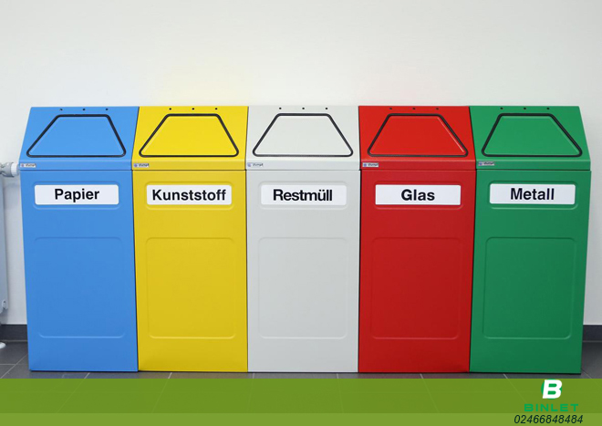 Sử dụng thùng rác để tạo môi trường sống xanh, sạch, đẹp